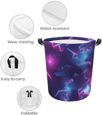 MEIKKO Retro video game laundry hamper with easy carry handles