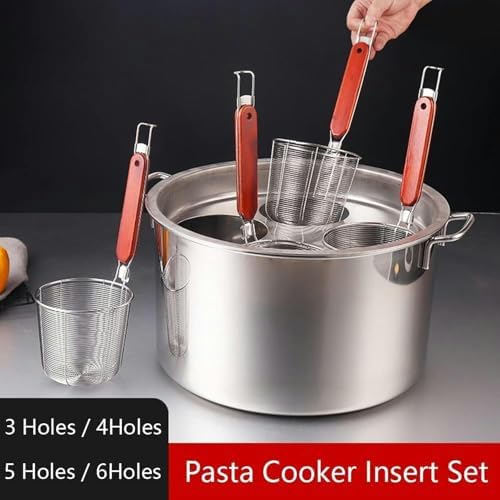 Premium Stainless Steel Pasta Cooker Set with Steamer Basket