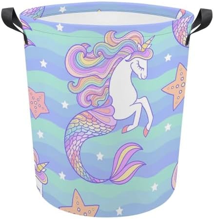 Seahorse Unicorn Starfish Laundry Basket