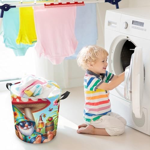 Meiko Cartoon Gnome Laundry Basket laundry hamper