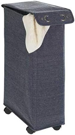 WENKO Slim Laundry Basket with Storage Features