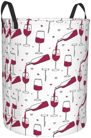 Sturdy White Foldable Laundry Hamper with Handles
