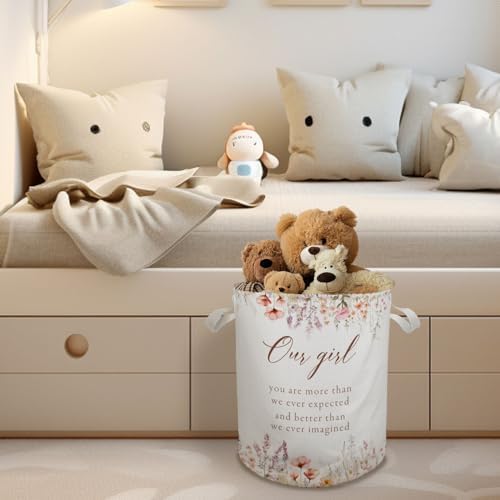 Stylish Baby Girl Laundry Basket with Cute Storage Solutions