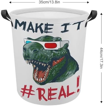 MEIKKO Dinosaur Head 3D Glasses Laundry Hamper