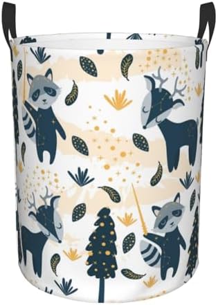 Collapsible Laundry Hamper with Handles for Bedroom Storage
