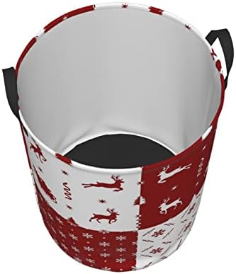 Reusable Christmas Laundry Hamper with Easy Handles Durable and Space-Saving