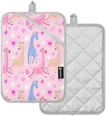 Cute Giraffe Pot Holder Set