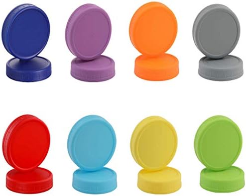 22pcs WIDE MOUTH Mason Jar Lids for CANNING FOOD STORAGE Yellow