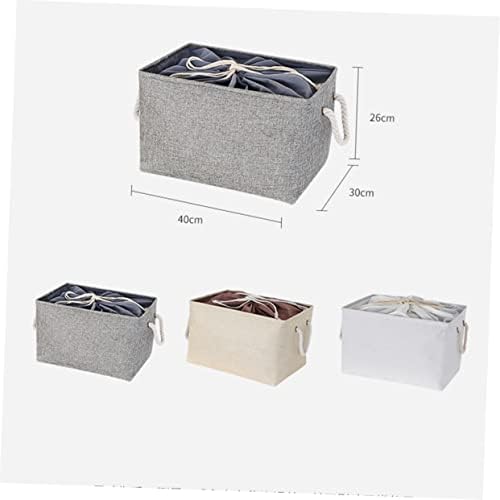 Yellow Foldable Laundry Basket with Handle and Drawstring
