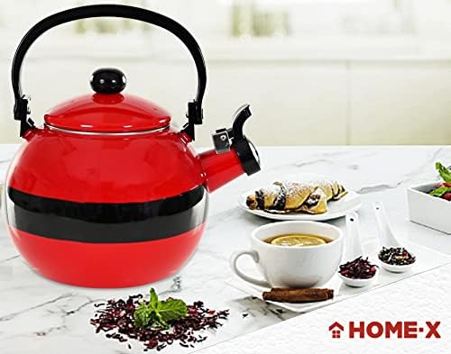 Home-X Santa Claus Whistling Tea Kettle Christmas Gift