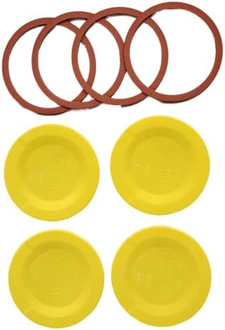 Tattler E-Z Seal Reusable Canning Lids 50 Pack Yellow