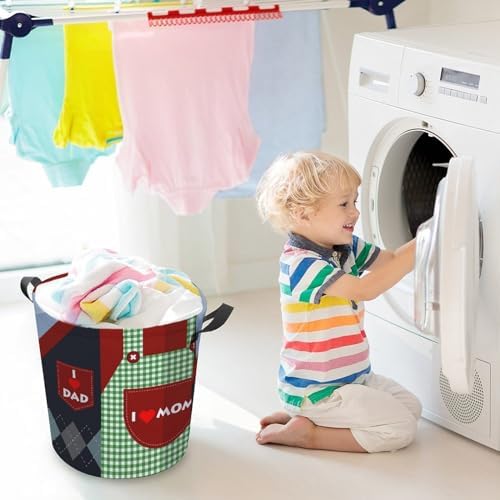 I Love Mom_collapsible laundry basket