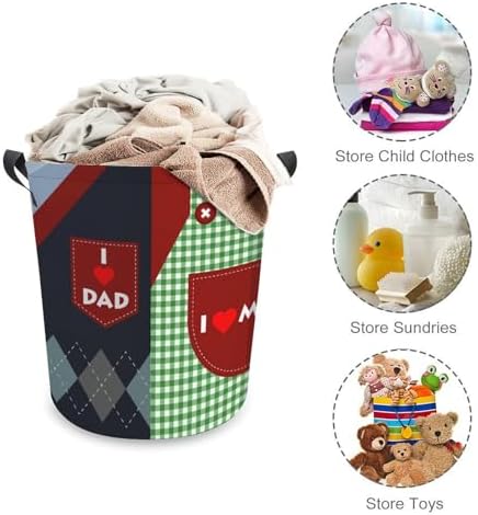 I Love Mom_collapsible laundry basket
