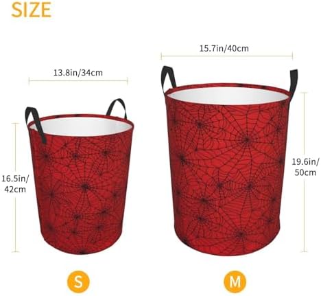 Red Spider Web Multi-functional Laundry Basket