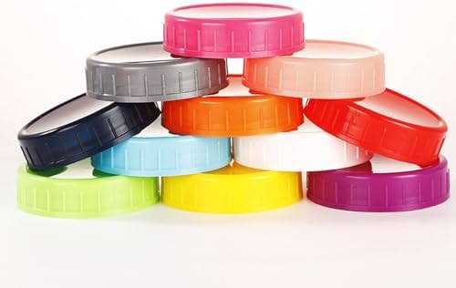 4-Pack Plastic Mason Jar Lids Pink