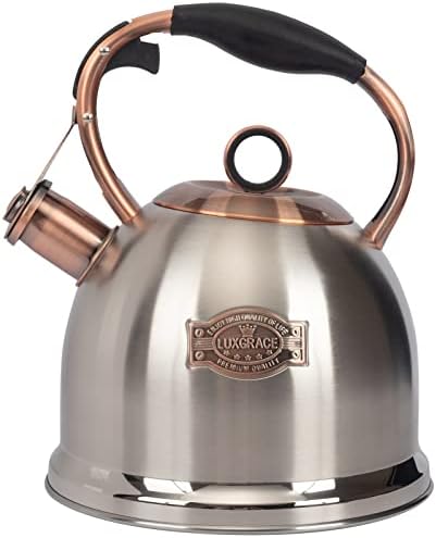 Lux Grace stainless steel whistle tea kettle