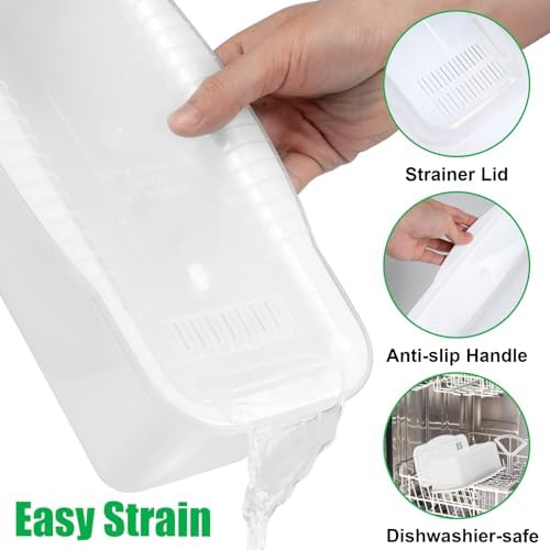 Potahouse Microwave Pasta Cooker with Strainer Lid