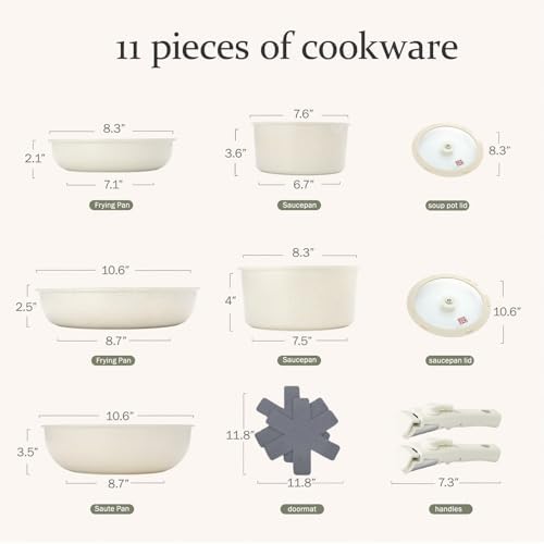 UCC LIFE Non Stick Pot and Pan Set 11Pcs