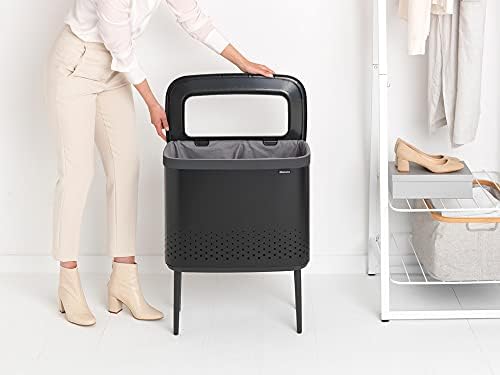Brabantia Bo Laundry Hamper Matt Black 16 Gal 1