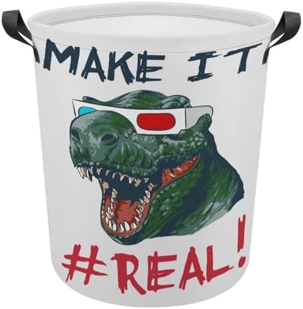 MEIKKO Dinosaur Head 3D Glasses Laundry Hamper