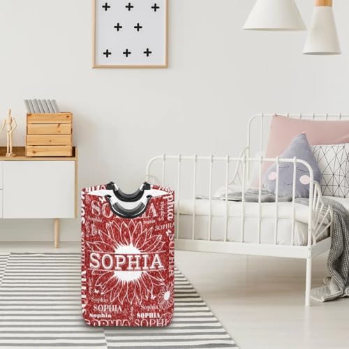 Custom Name Laundry Basket with Collapsible Design
