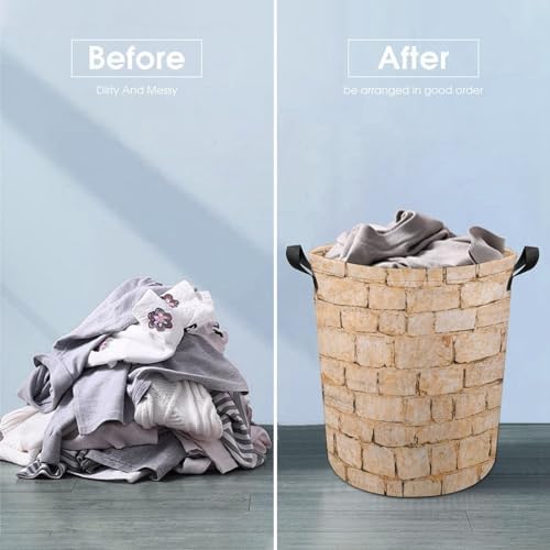 MEIKKO Waterproof Laundry Baskets with Handles