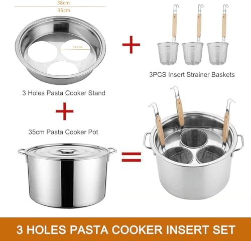 UNbit 201 Stainless Steel Pasta Cooker Insert Set