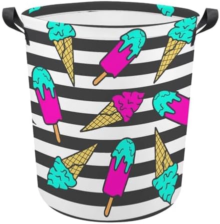 Compact Colorful Summer Laundry Hamper
