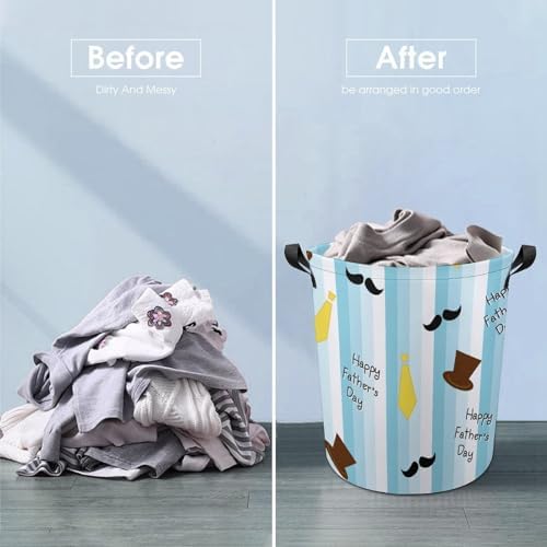 MEIKKO Tie Hat Laundry Hamper for Cleaners and Parents
