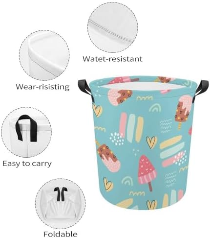 Summer Fun Ice Cream Laundry Hamper