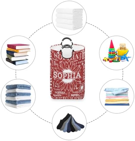 Custom Name Laundry Basket with Collapsible Design