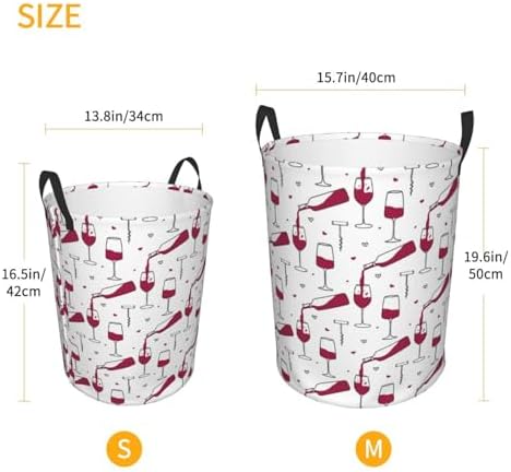 Sturdy White Foldable Laundry Hamper with Handles
