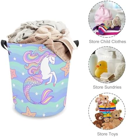 Seahorse Unicorn Starfish Laundry Basket