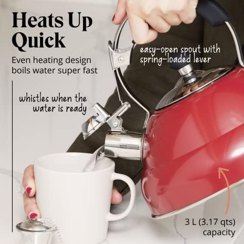Willow Everett Whistling Tea Kettle - 275 Quart Stovetop