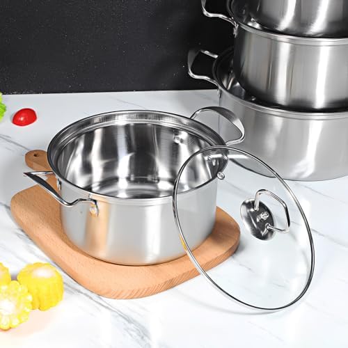 Premium Stainless Steel Stock Pot Set for Home