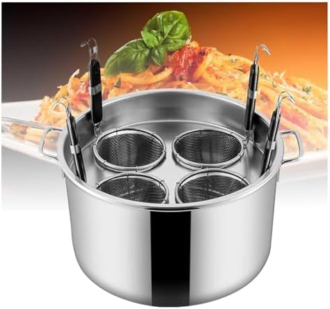DAOUXIAOSP - Premium stainless steel pasta pot set with 4 strainer baskets
