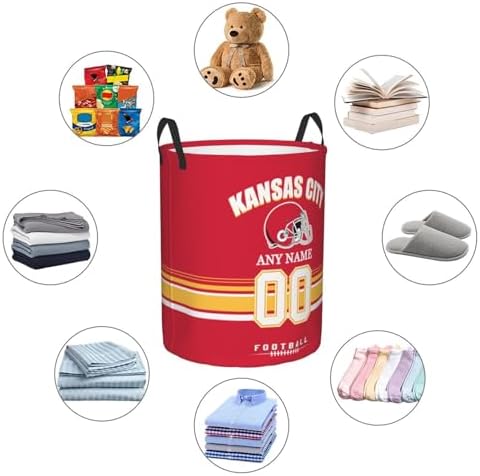 Personalized Football-Style Laundry Hamper