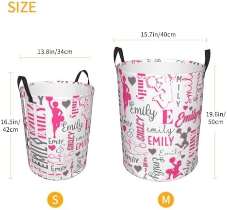 Personalized Baby Name Laundry Basket Storage Solution for Kids and Adults