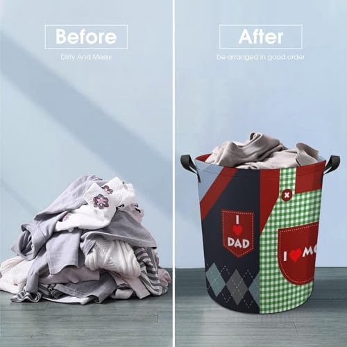 I Love Mom_collapsible laundry basket