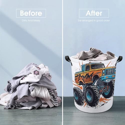 Monster Truck Laundry Hamper