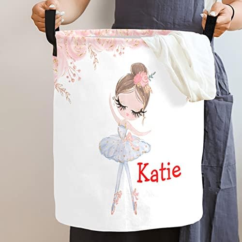 Personalized Ballerina Laundry Basket