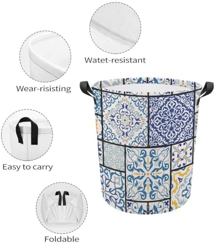 Durable Retro Laundry Hamper Waterproof Storage Solution for Home Travel