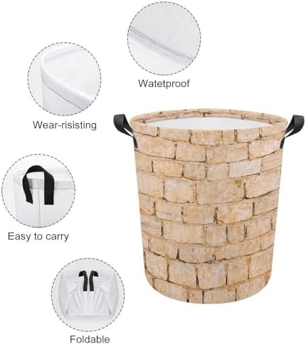 MEIKKO Waterproof Laundry Baskets with Handles