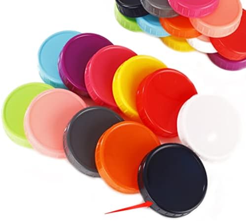 22pcs WIDE MOUTH Mason Jar Lids for CANNING FOOD STORAGE Yellow
