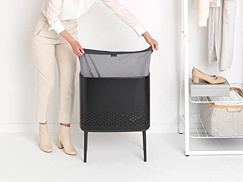Brabantia Bo Laundry Hamper Matt Black 16 Gal 1