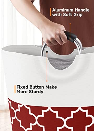 Fabspace Large Capacity Laundry Basket with Handles and Waterproof Design