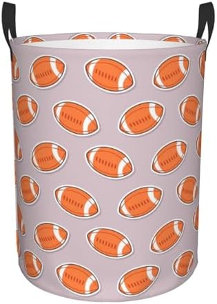 Durable American Football Collapsible Laundry Basket for Storage Travel Organization