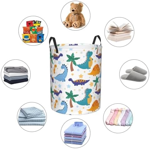 Dinosaur Laundry Hamper for Bedroom Foldable Easy to Carry