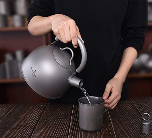 iBasingo 2L Titanium Whistling Tea Kettle