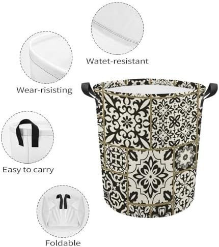 Patchwork Tile Talavera Retro Laundry Hamper